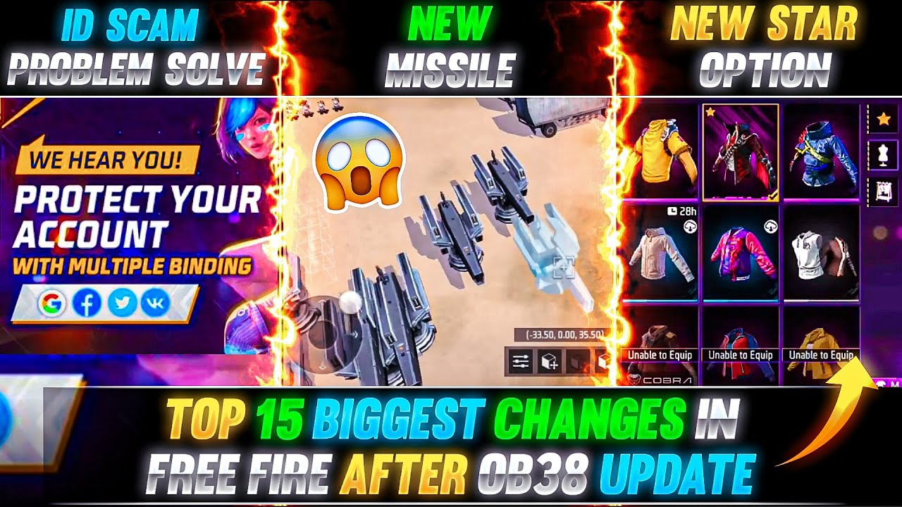 Free Fire OB38 Update: 15 Biggest Changes Revealed