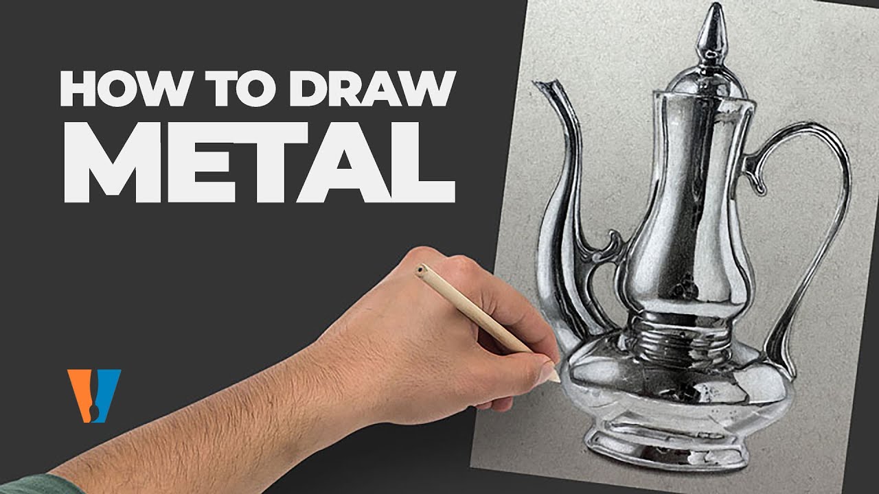 Master Metallic Drawing: Graphite & White Charcoal Techniques