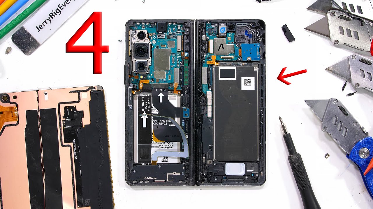 Samsung Z Fold 4 Teardown: Hinge Secrets & Battery Risks Exposed