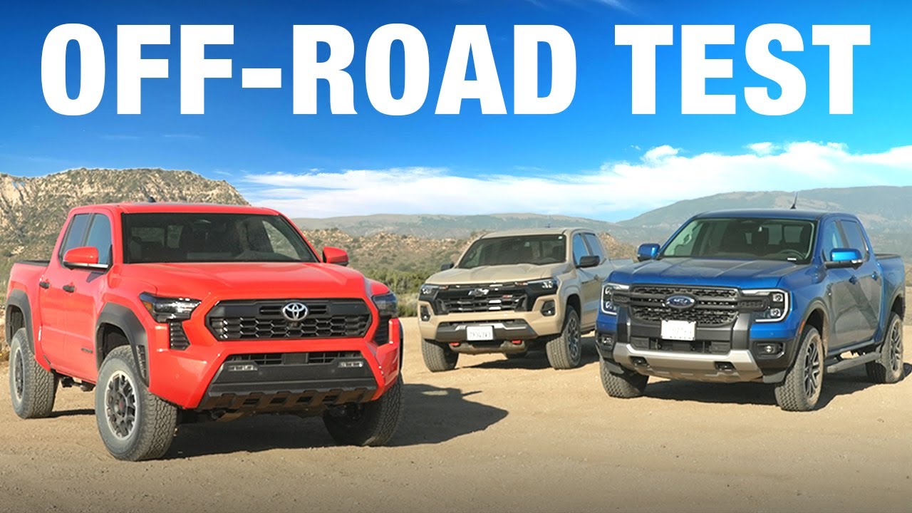 Mid-Size Truck Off-Road Test: Tacoma vs Colorado vs Ranger