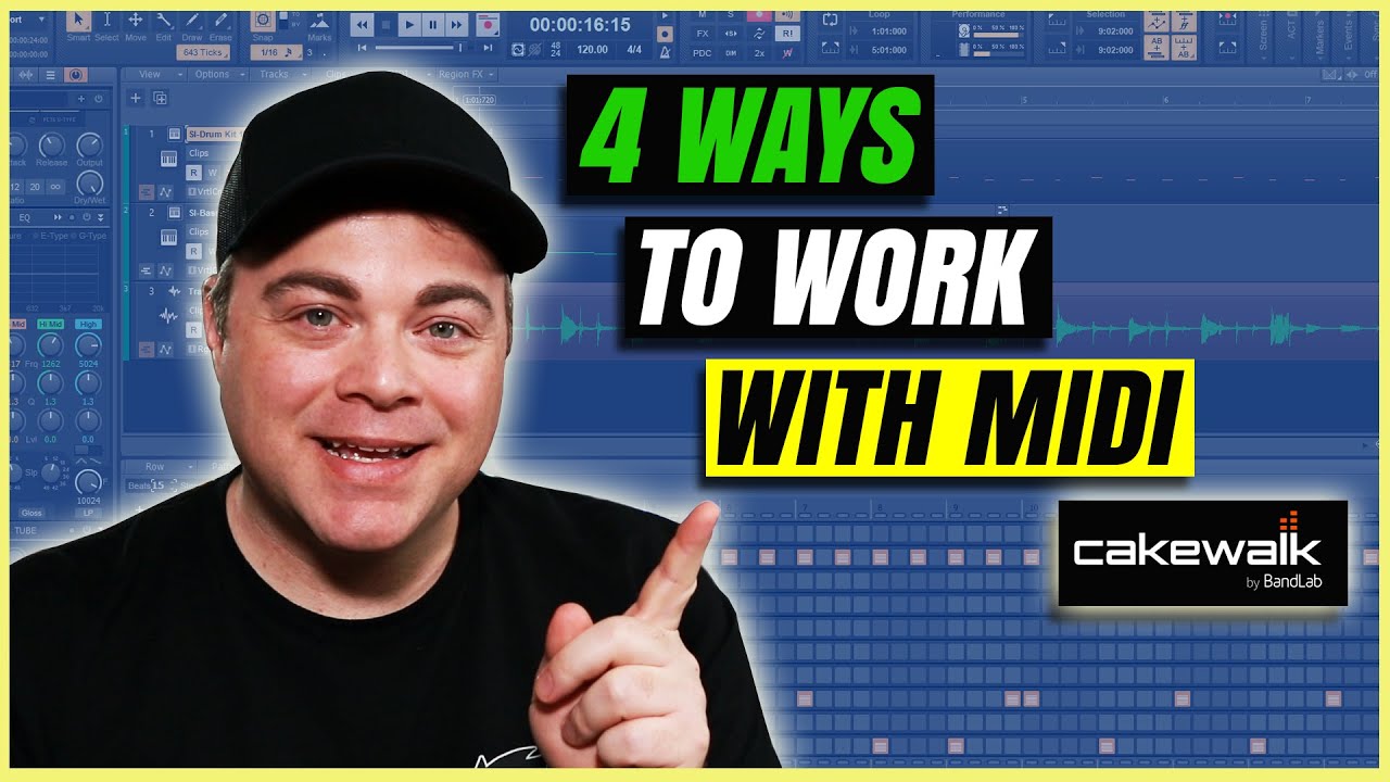 4 Ways to Use MIDI in Cakewalk Without a Keyboard