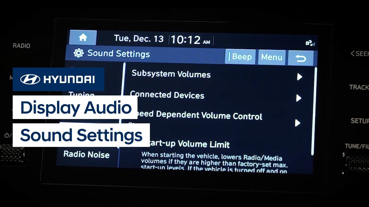 Master Hyundai Audio Settings: Customize Your Sound Easily