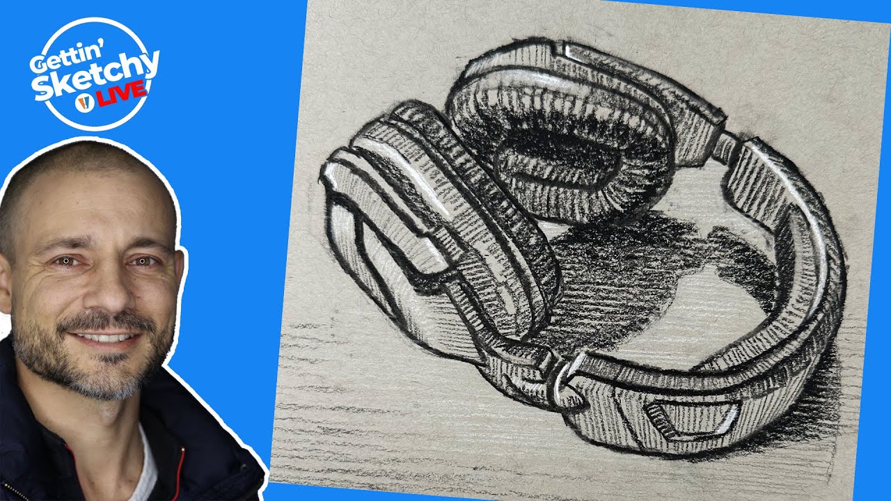 Master Van Gogh Style Drawing: Headphone Sketch Tutorial