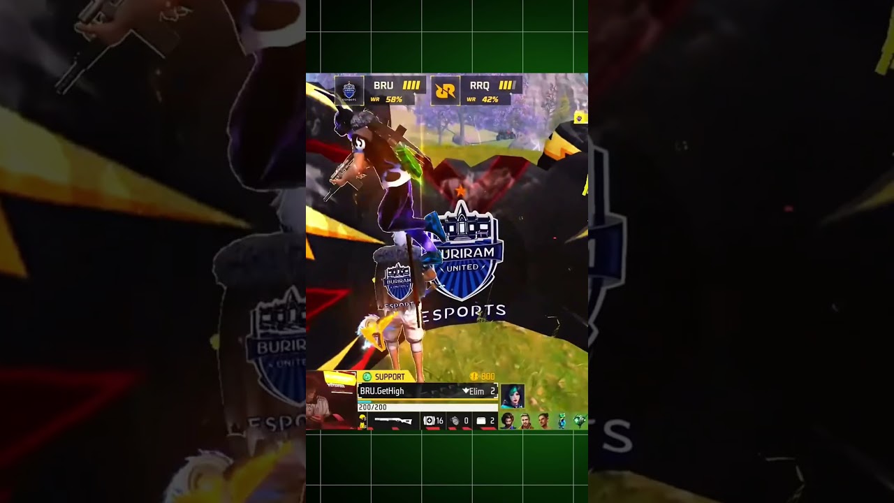 RRQ's 2v4 Elimination Tactics Against BRU in Free Fire Finals