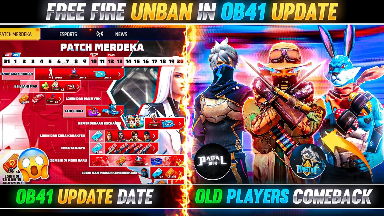 Free Fire India Return Proof: OB41 Delay & Player Comebacks