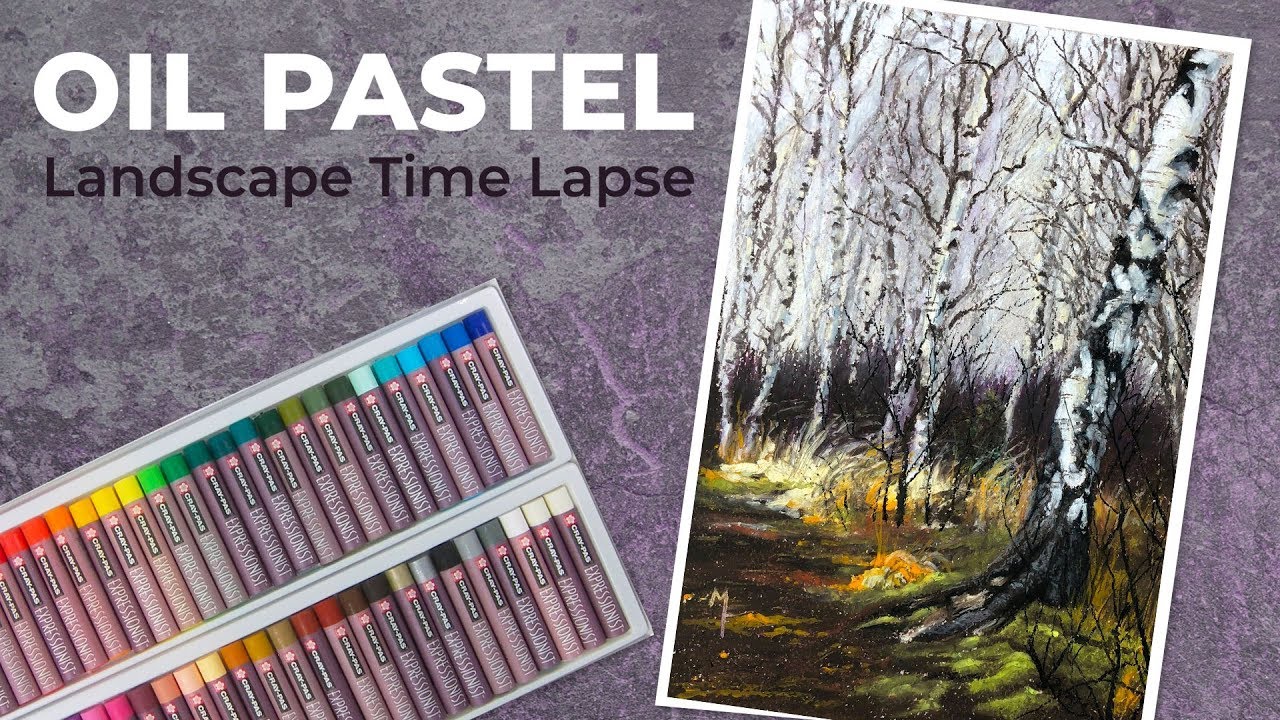 Master Impressionist Oil Pastel Landscapes with Secondary Color Triads