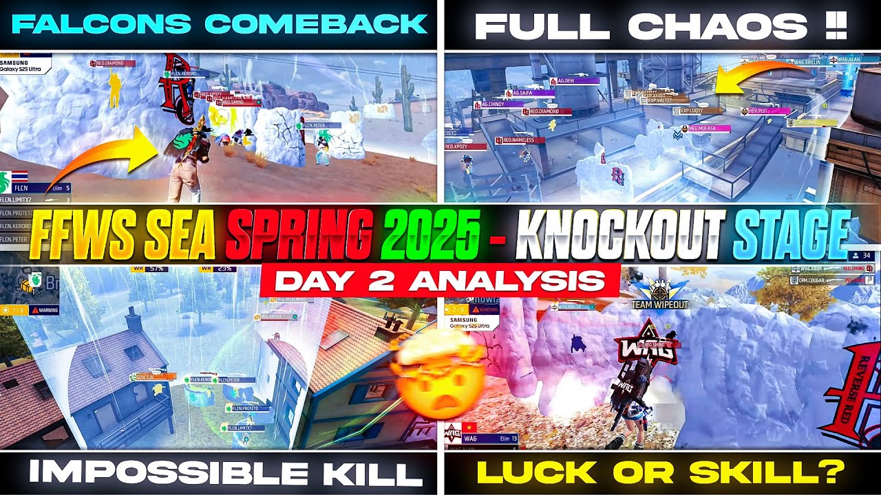 Free Fire SE Asia Spring Knockout Day 2: Top Plays & Analysis
