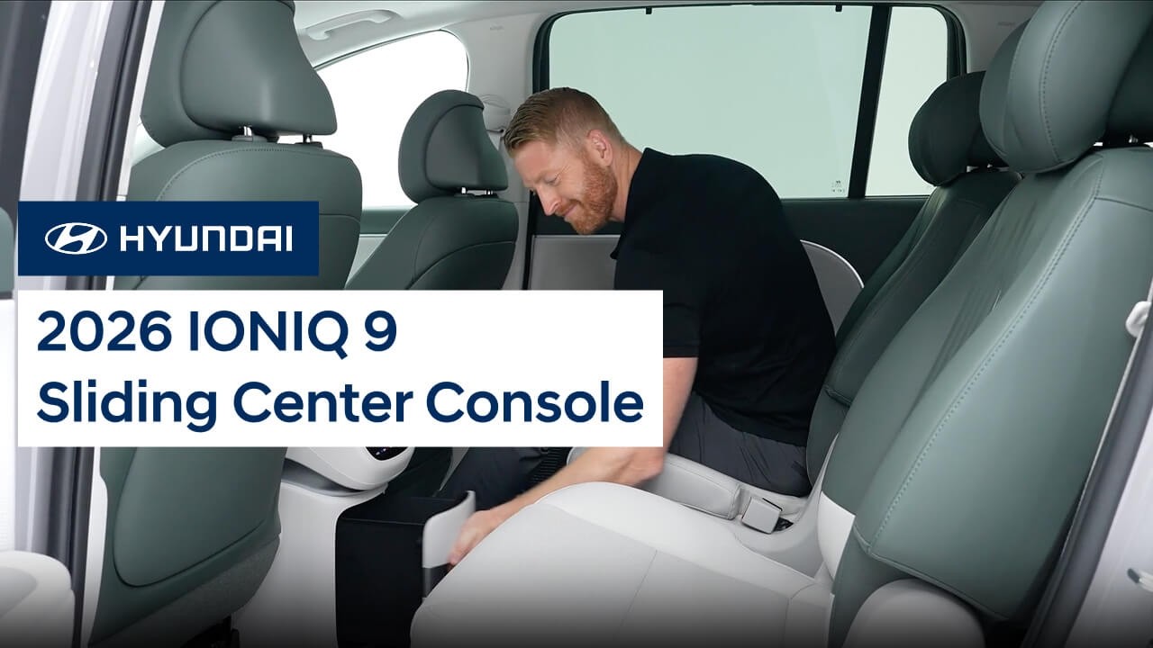 2026 Ioniq 9 Sliding Console: Smart Storage Explained