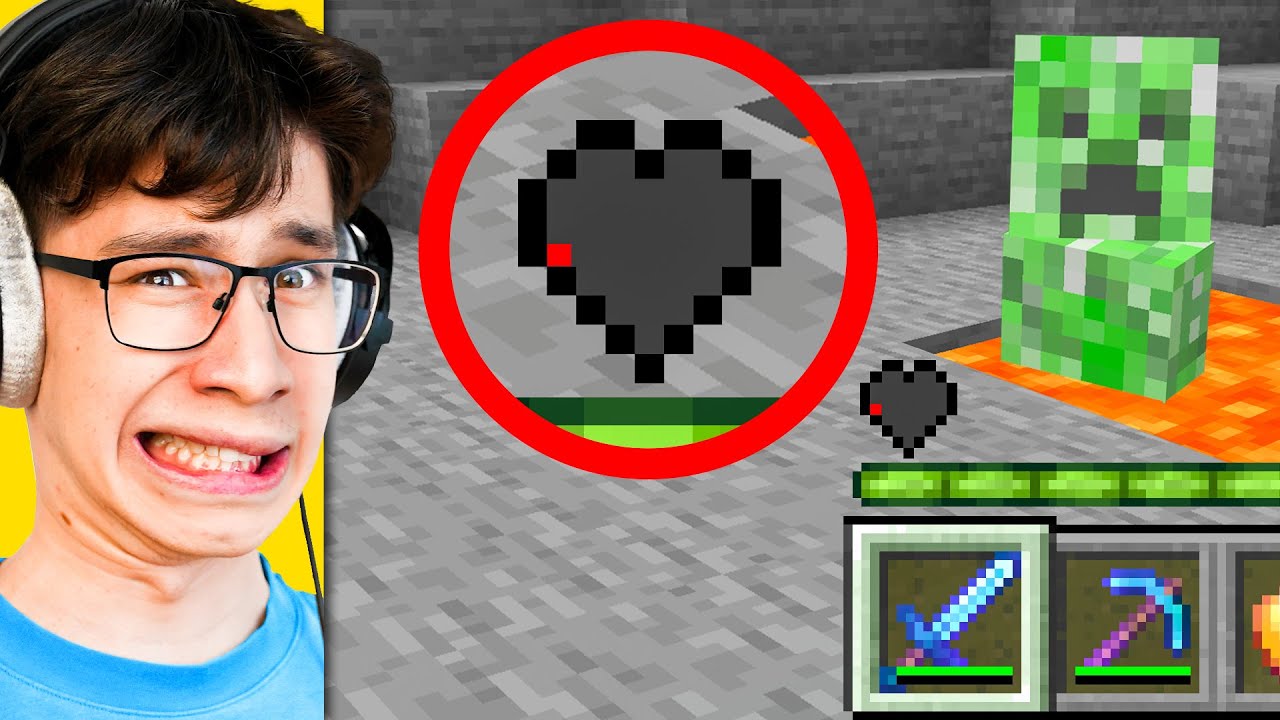 Extreme Minecraft Survival: Winning at 0.1% Health