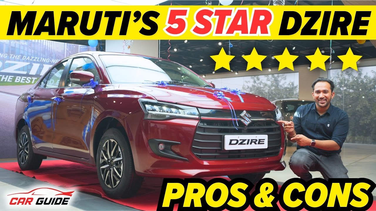 New Maruti Dzire Review: 5-Star Safety, Sunroof & Key Changes