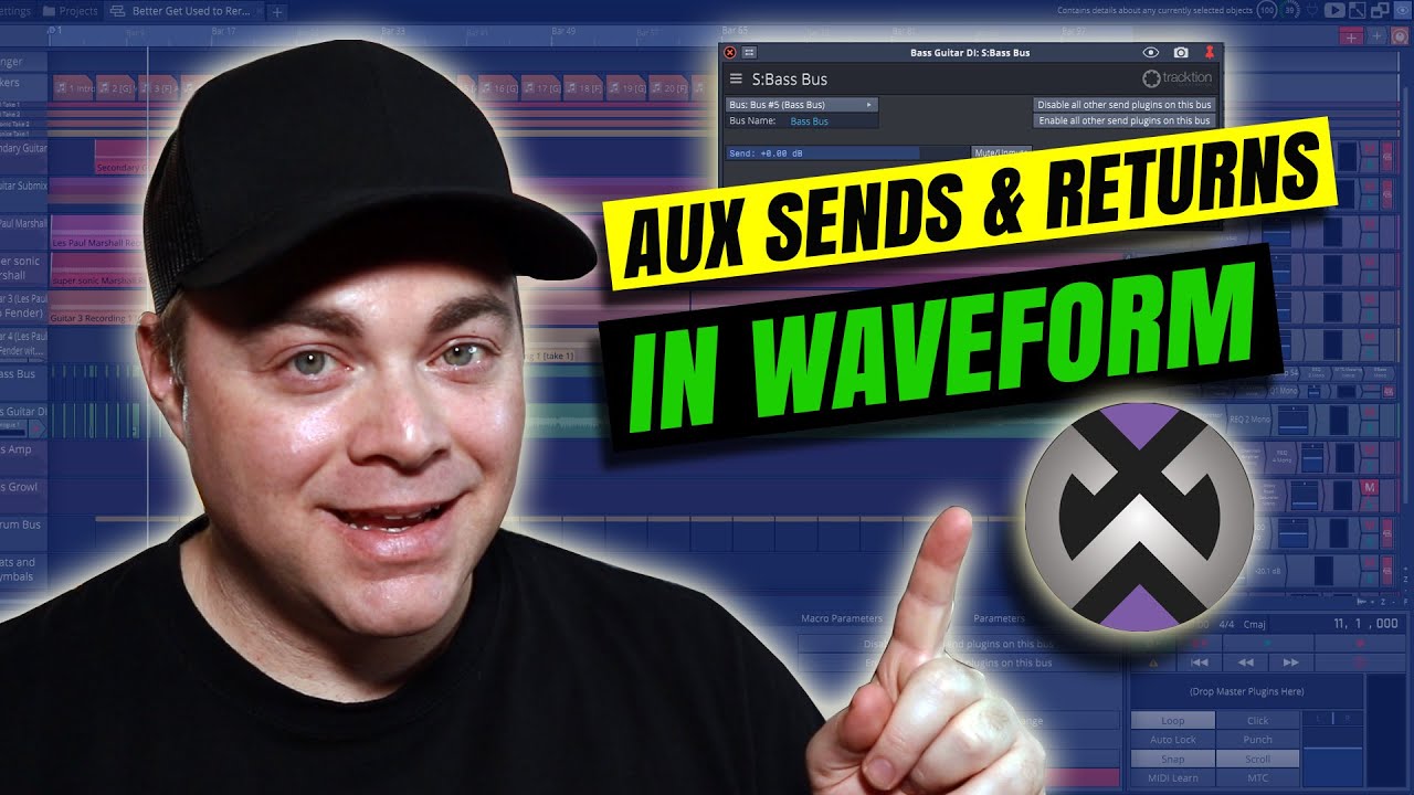 Master Waveform Aux Sends & Returns for Parallel Processing