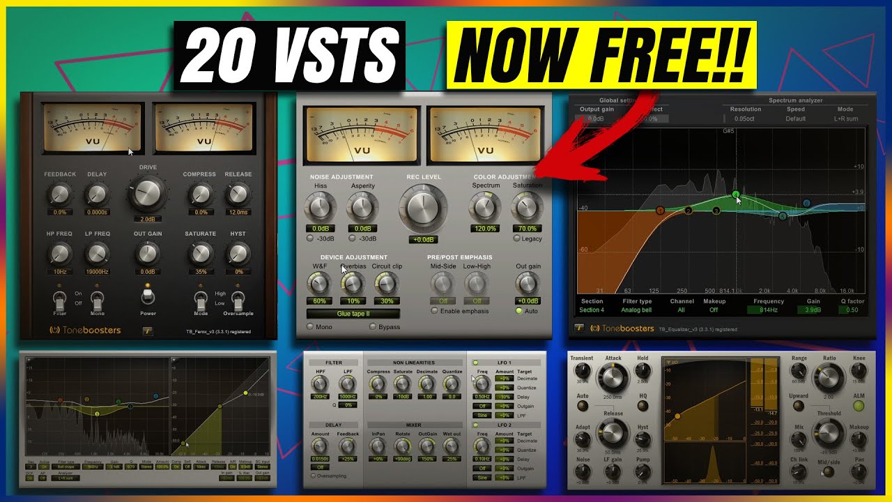 Get 17 Free Toneboosters VST Plugins (Legacy Edition)