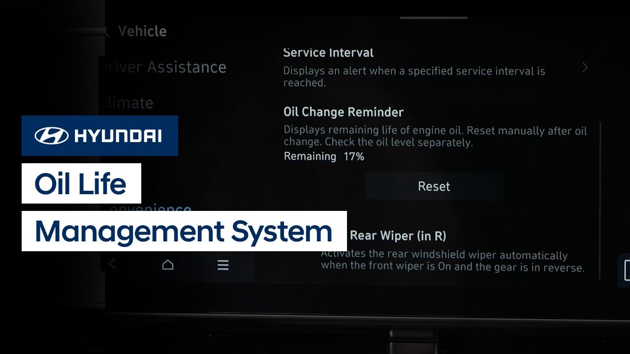 How to Reset Hyundai Oil Life System & Maintain Accuracy