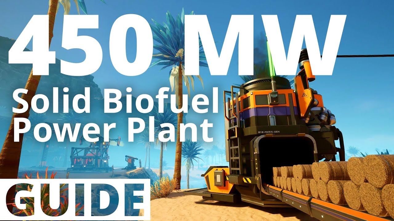 Build a 450 MW Solid Biofuel Power Plant in Satisfactory (Early Game Guide)