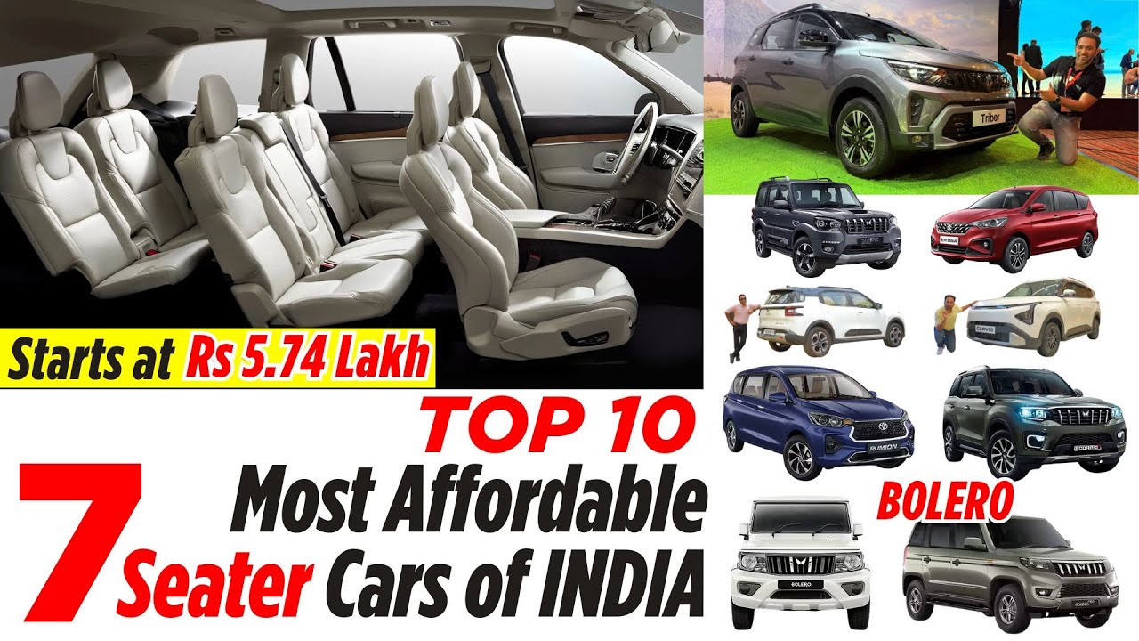 Top 10 Most Affordable 7-Seater Cars in India (2024 Guide)