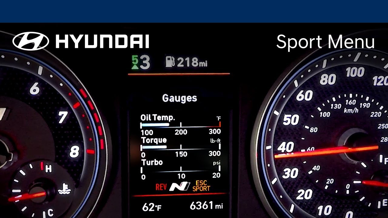 title：Veloster N Sport Menu: Lap Timer & G-Force Guide