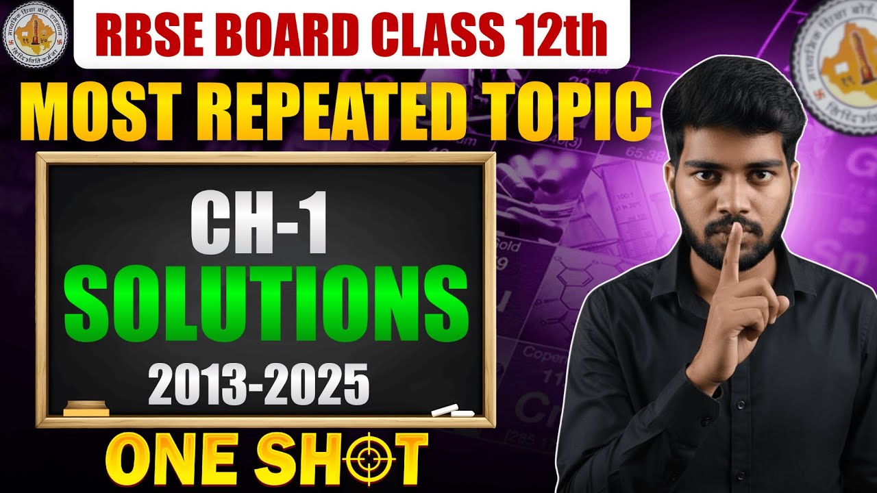 CBSE Class 12 Chemistry Solutions PYQs: Most Repeated Questions Solved