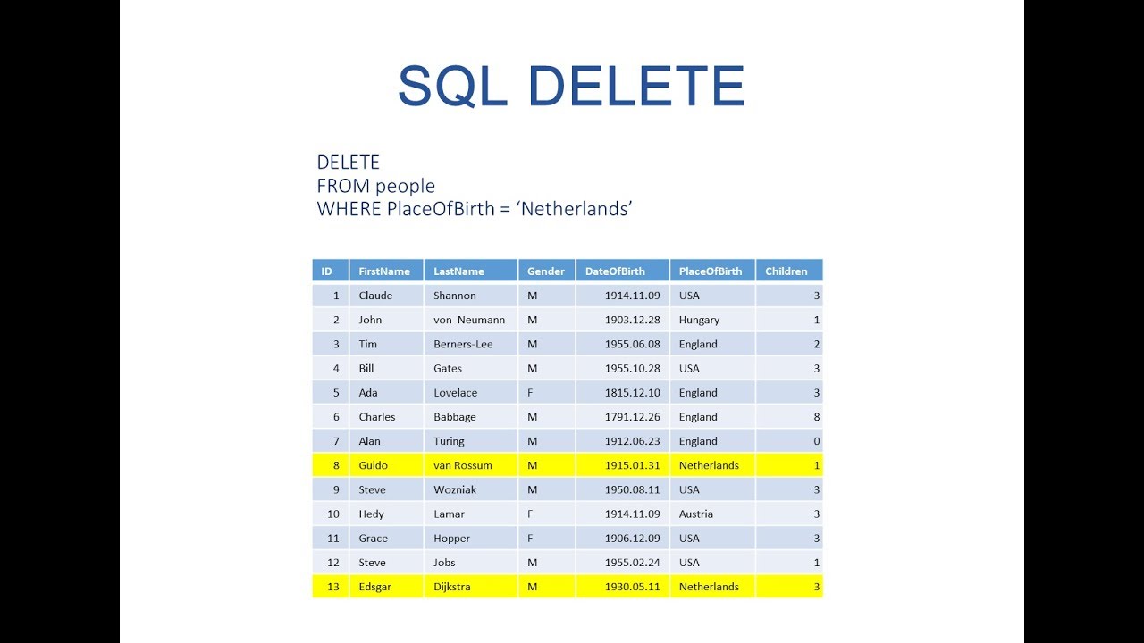 SQL DELETE Statement: Syntax, Examples & Safety Guide