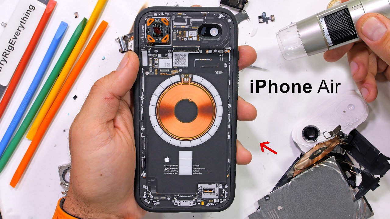 iPhone Air Teardown: 3D-Printed Titanium & Repair Secrets