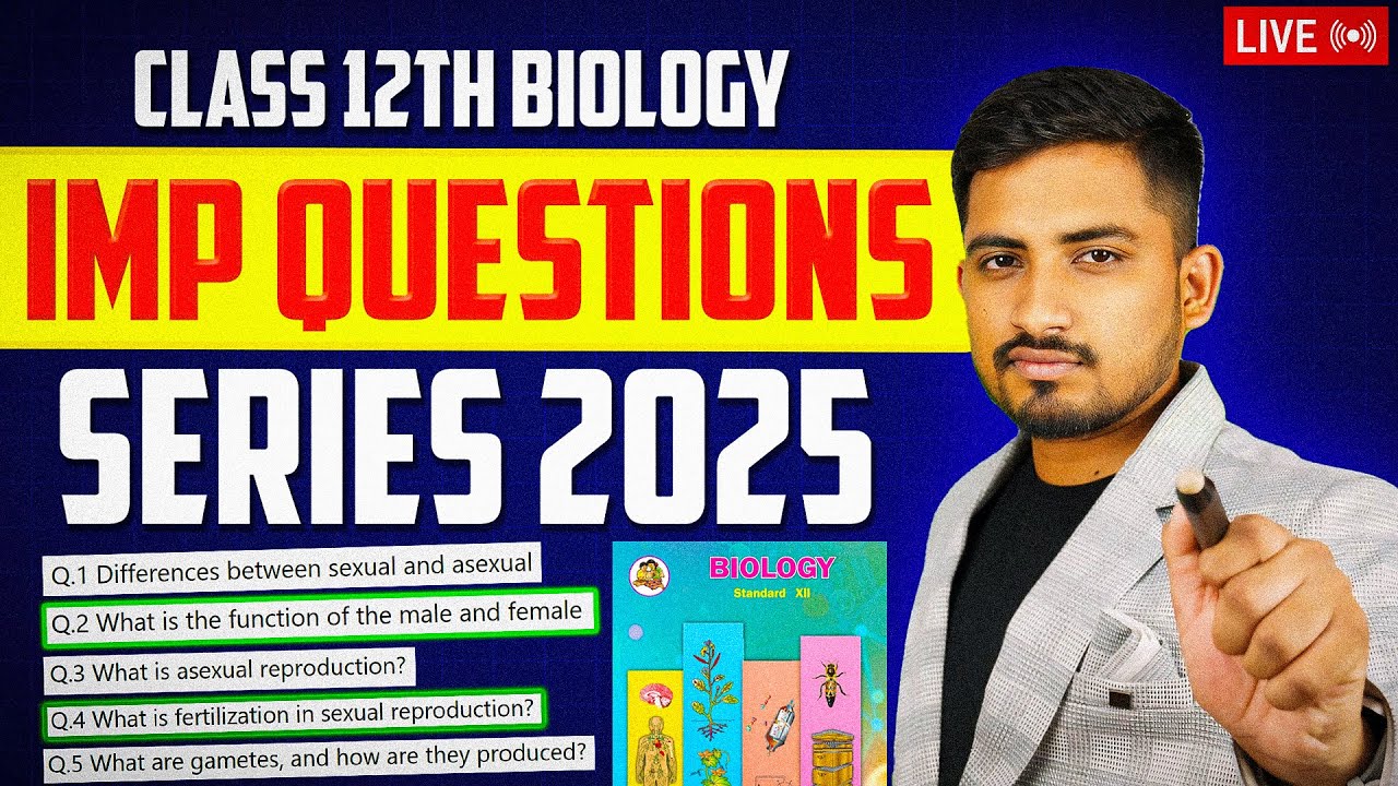 50 Most Important Class 12 Biology Questions for Board Exams