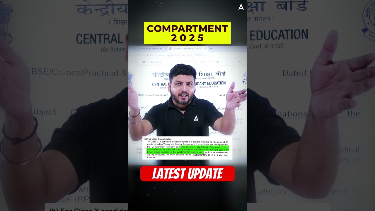 CBSE Compartment Exam Practical Marks Rules for Class 10 & 12