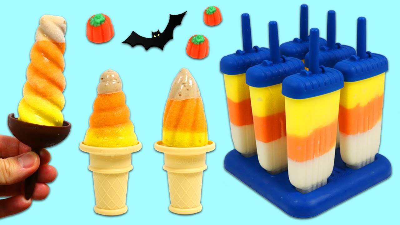 Healthier Candy Corn Popsicles: 2 Easy Halloween Treats