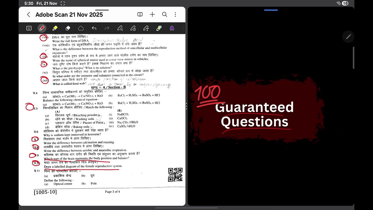 Class 10 Science Important Questions: CBSE Board Exam Guide