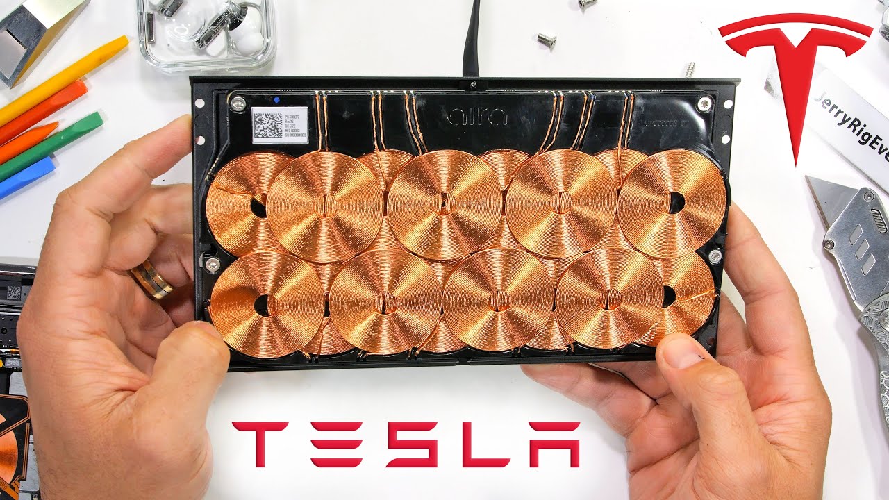 Tesla Wireless Charger Teardown: 30 Coils Inside $300 Pad