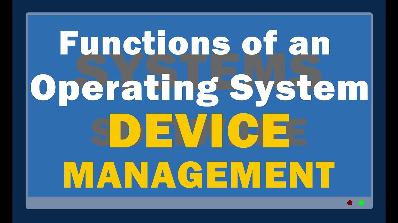 How Operating Systems Manage Hardware Devices and Drivers