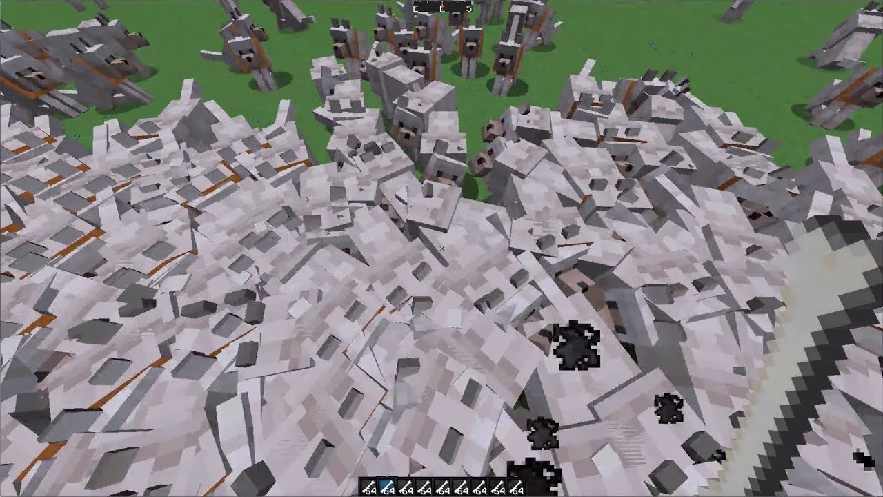 What Happens When You Spawn 50,000 Dogs in Minecraft?
