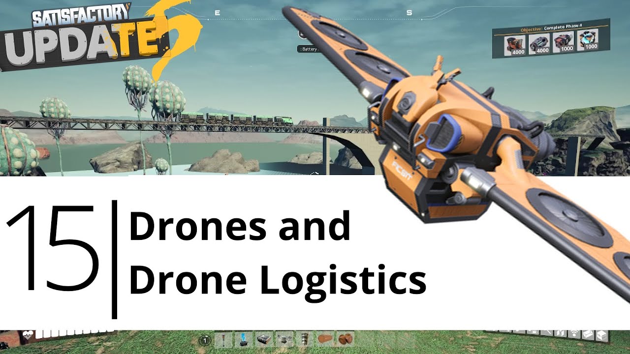 Mastering Satisfactory Drone Logistics & Battery Factory Setup