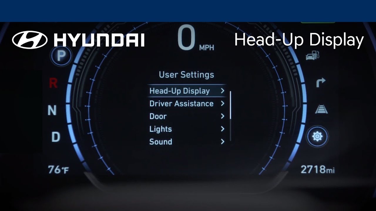 Hyundai Head-Up Display: How to Use & Optimize for Safe Driving