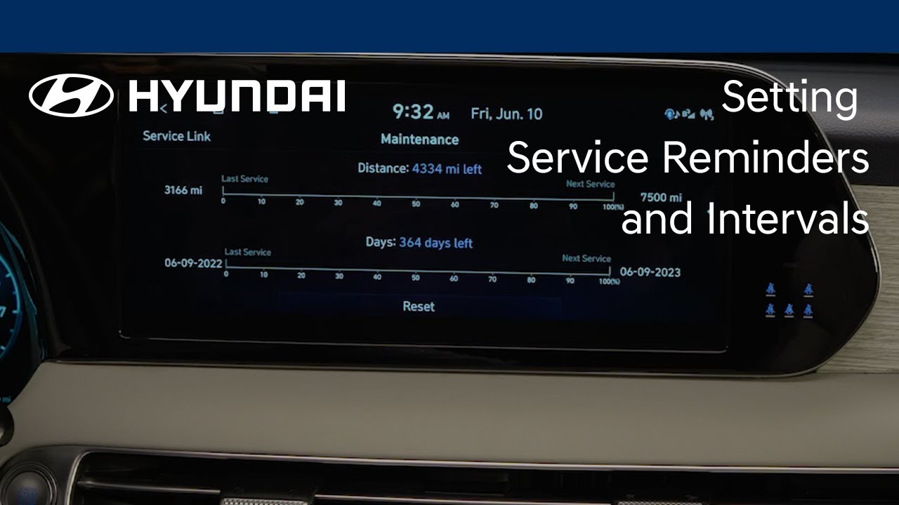 How to Set Up Your Hyundai Service Reminder Correctly