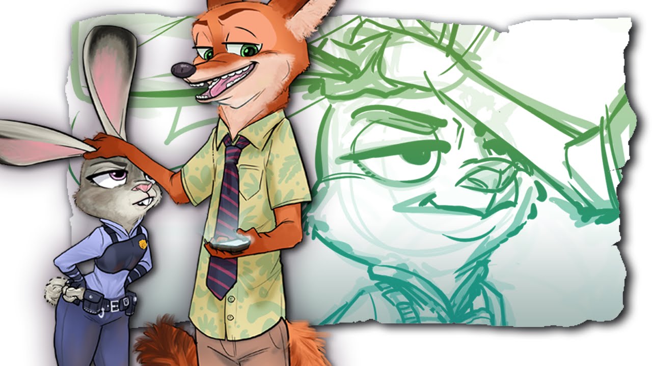 Master Anthropomorphic Art: Drawing Judy and Nick from Zootopia