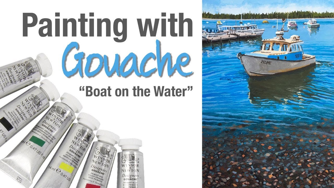 Master Water and Boat Painting with Gouache: Step-by-Step Guide