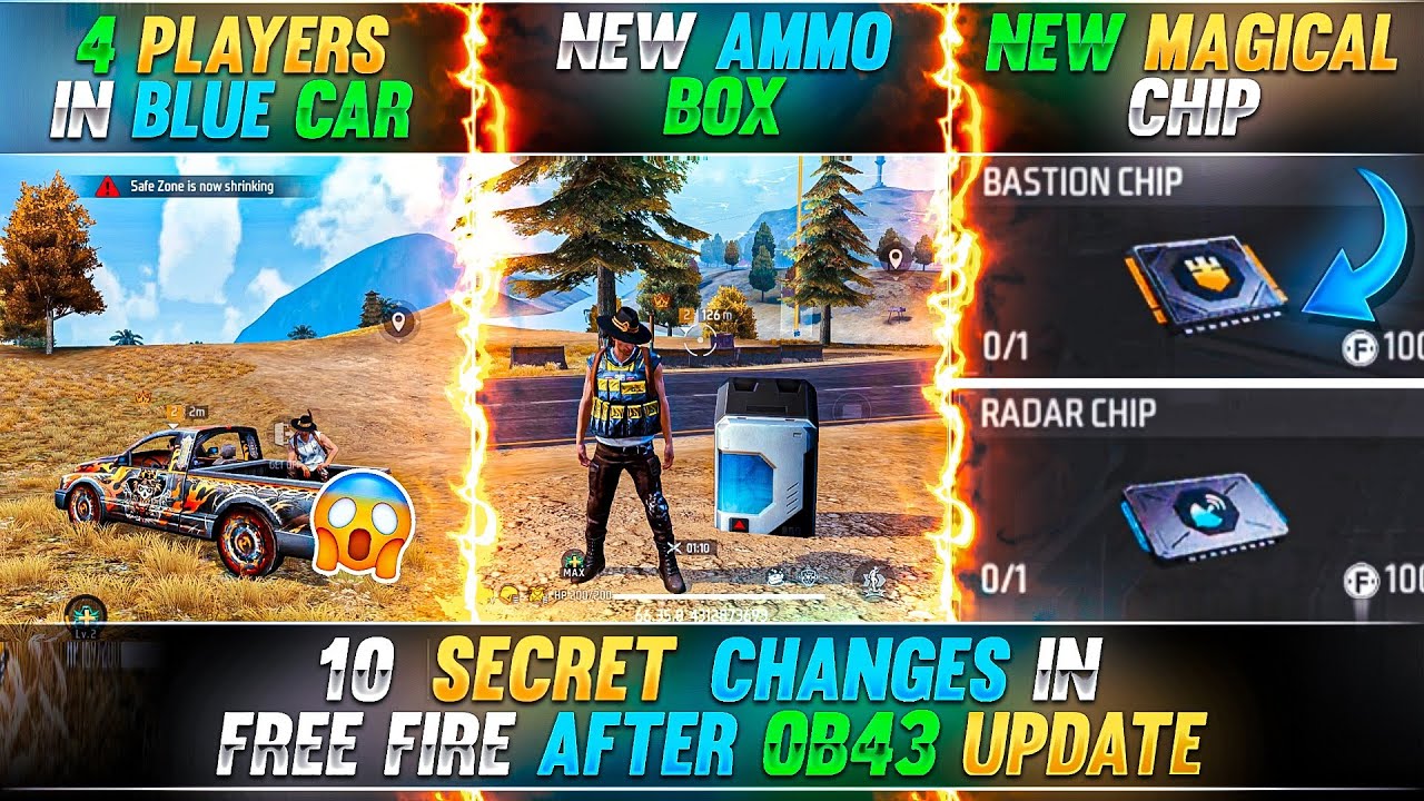Free Fire OB43 Secret Changes: 10 Gameplay Upgrades Revealed