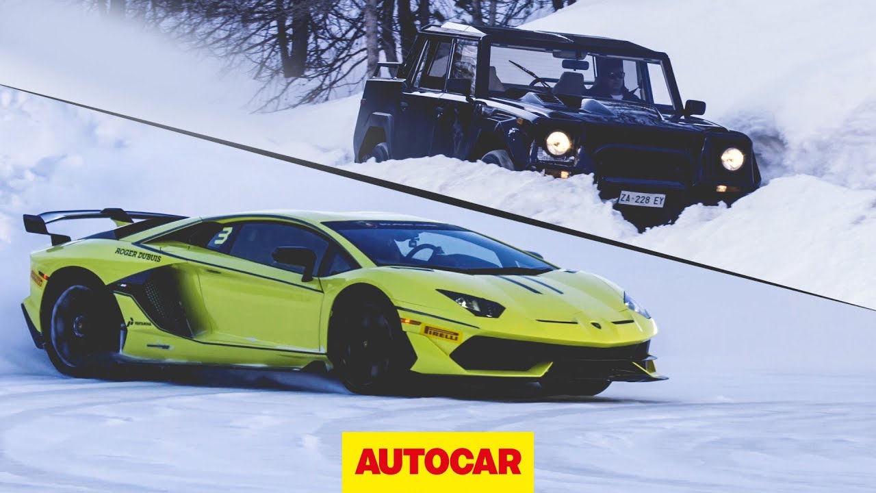 title：Lamborghini LM002 & Aventador SVJ: Winter Driving Fun & History