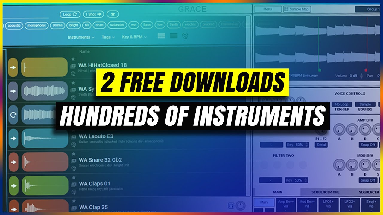 Free Music Instruments: Create Hundreds with Waves Cosmos & Grace