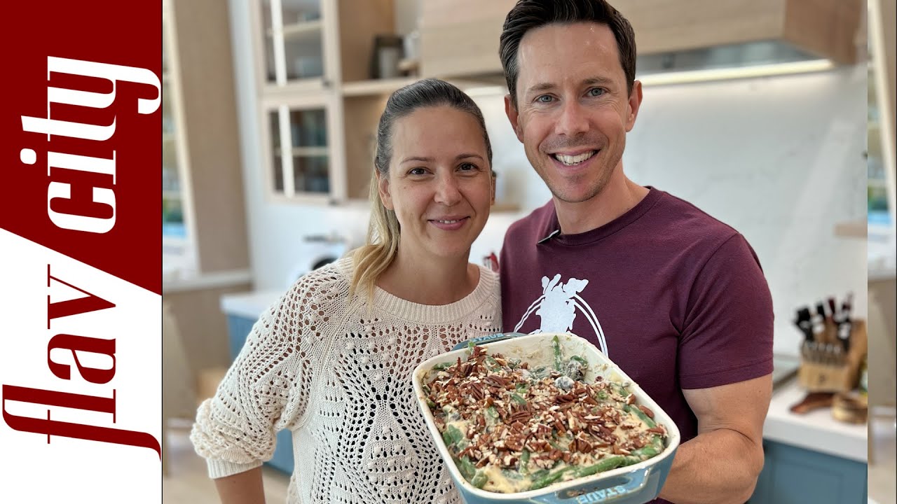 Creamy Vegan Green Bean Casserole Recipe (Cashew Base)