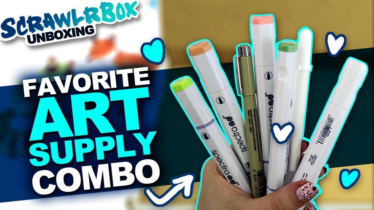 Scrawlr Box Unboxing & Art Challenge Review: Markers Tested