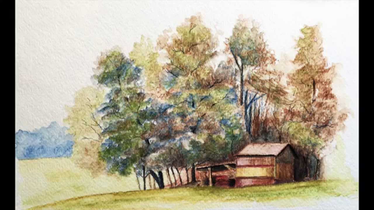 Watercolor Pencil Landscape Techniques for Expressive Scenes