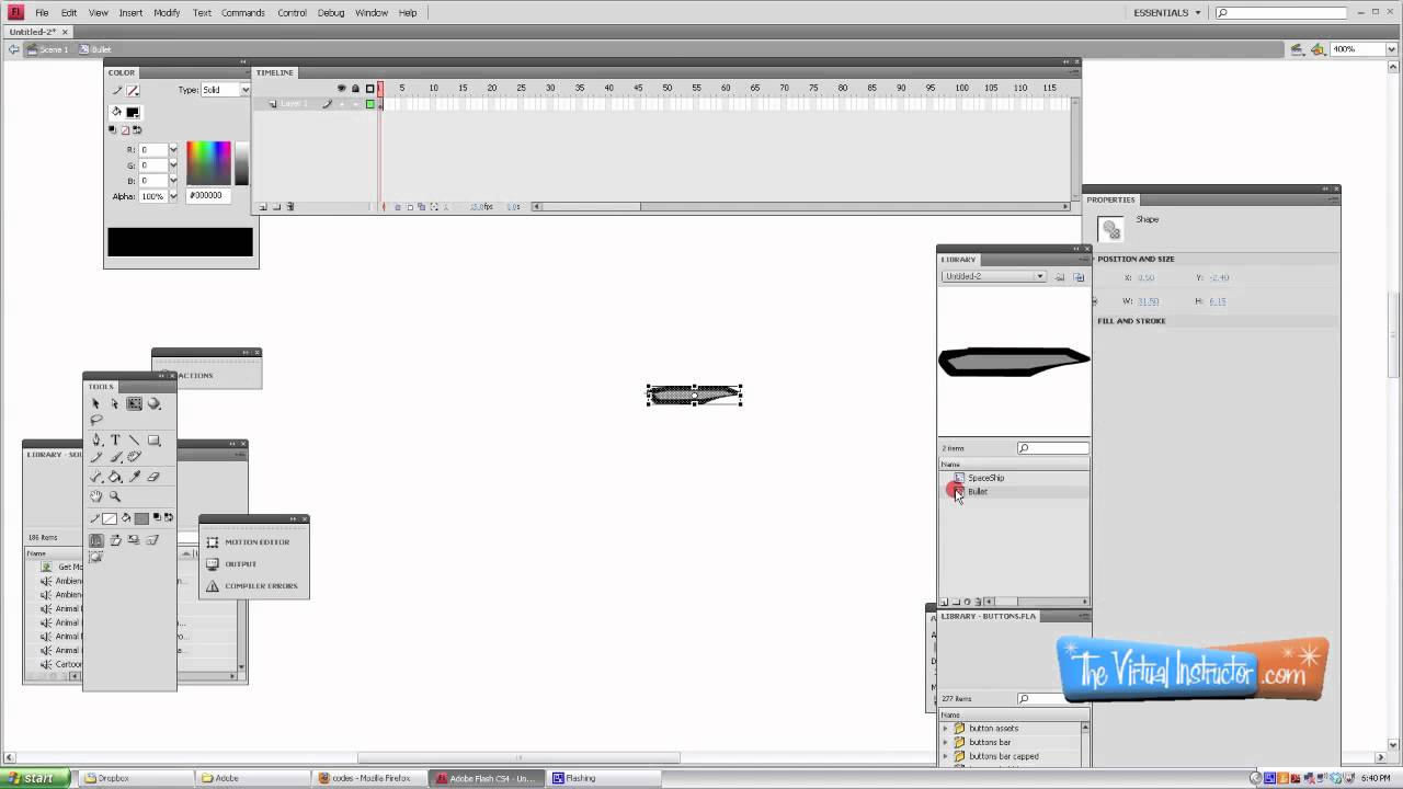 Create Flash Shooter Game: AS2 Tutorial Guide