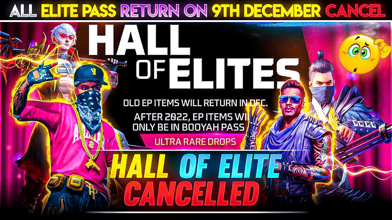 Free Fire Elite Pass Return Cancelled: Seasons 1-5 Bundles Only