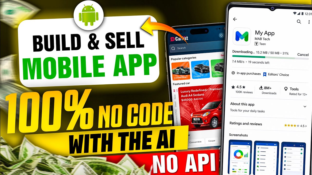 Create & Sell Mobile Apps Without Coding: Beginner's Guide