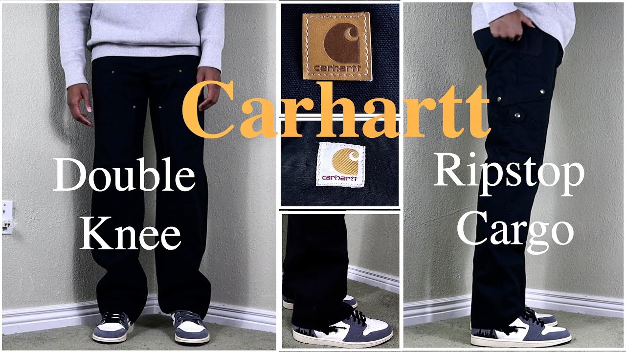 Carhartt Ripstop Cargo vs Duck Canvas Double Knee Pants Comparison