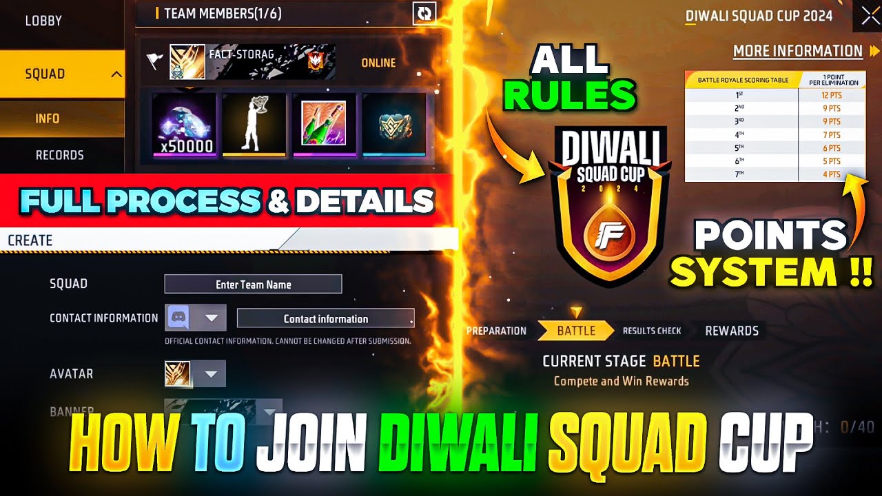 Diwali Squad Cup 2024: Registration Guide, Rules & Rewards