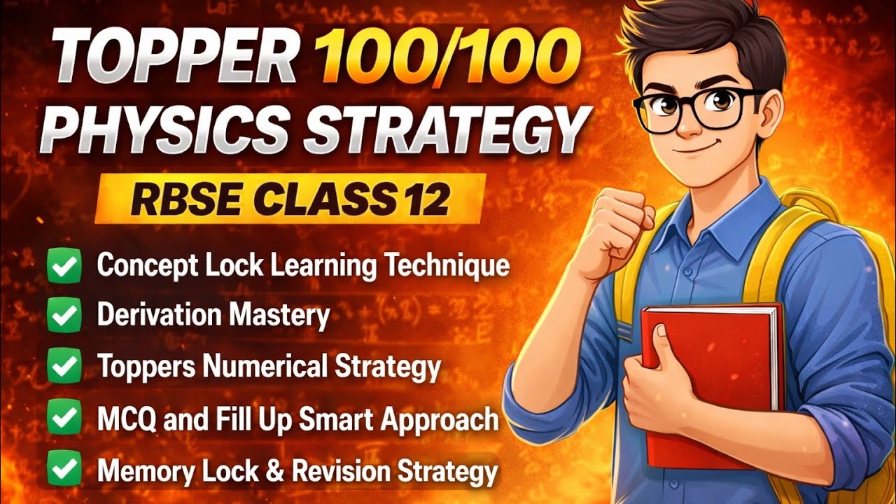RBSE Physics 100/100 Score Strategy: Top Ranker Roadmap