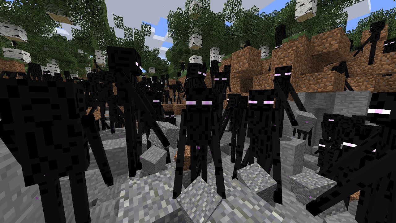 Create Supercharged Enderman Mining Farms in Minecraft