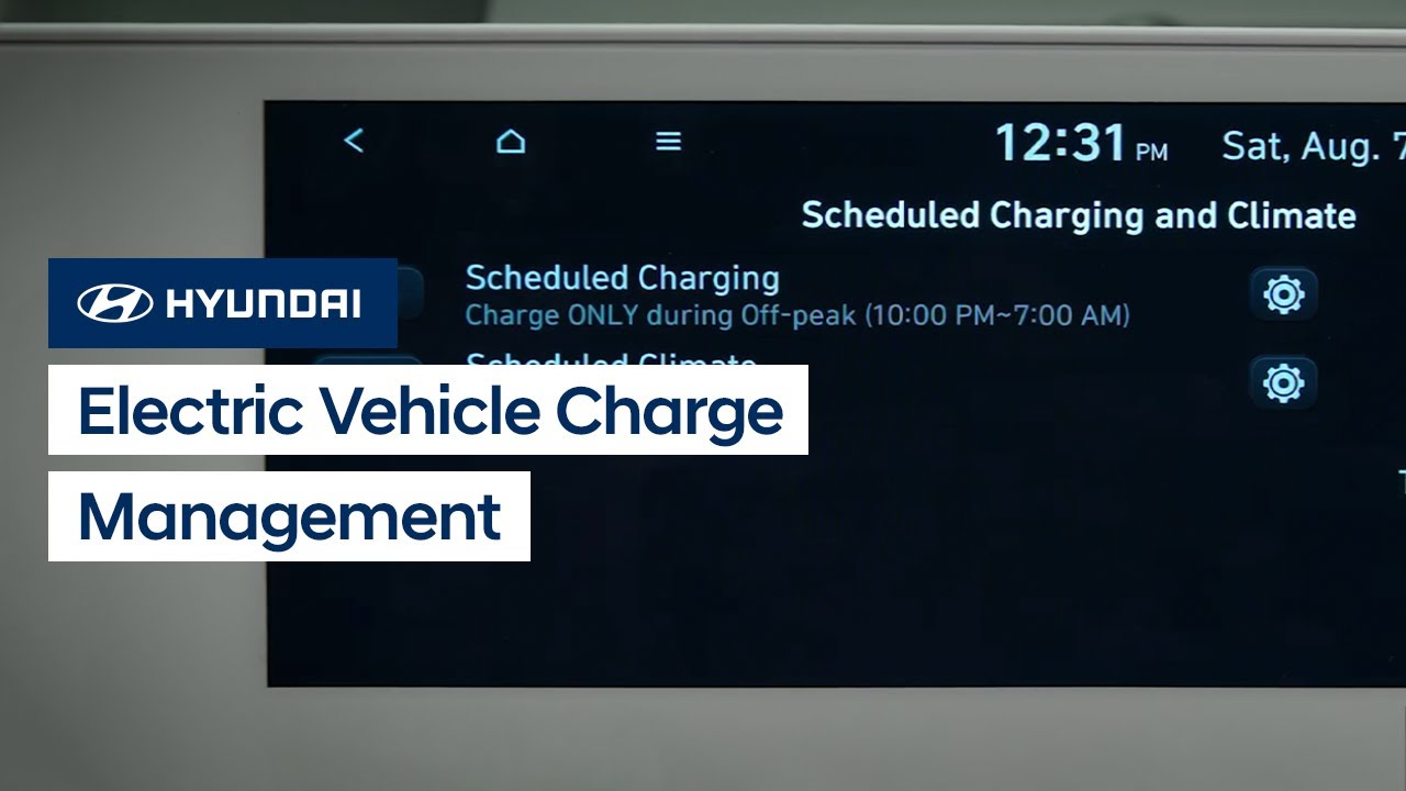 Optimize Your Hyundai EV: Schedule Charging & Climate Control