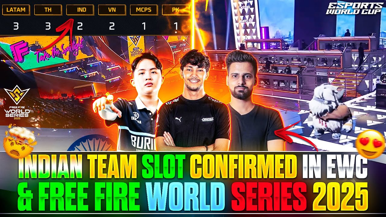 Indian Teams Qualify for Free Fire World Series & Esports World Cup 2025